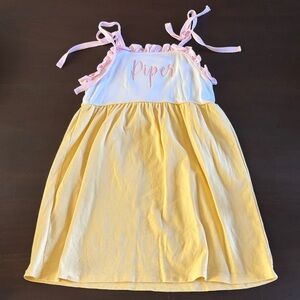 “Piper” stitched monogram dress